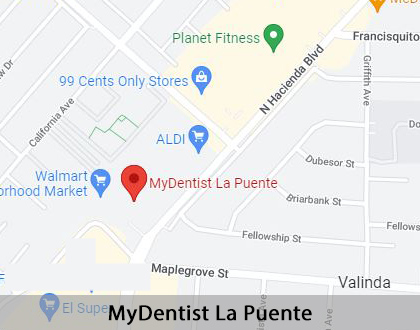 Map image for Emergency Dentist in La Puente, CA